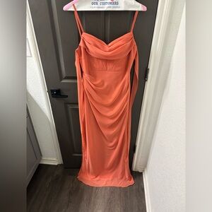 Azazie Mai Tai Color Dress Size 8